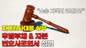 Read more about the article [회계감사대응] 우발부채 및 자본, 변호사조회서 설명