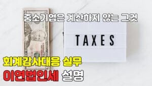 Read more about the article [회계감사대응] 이연법인세 설명