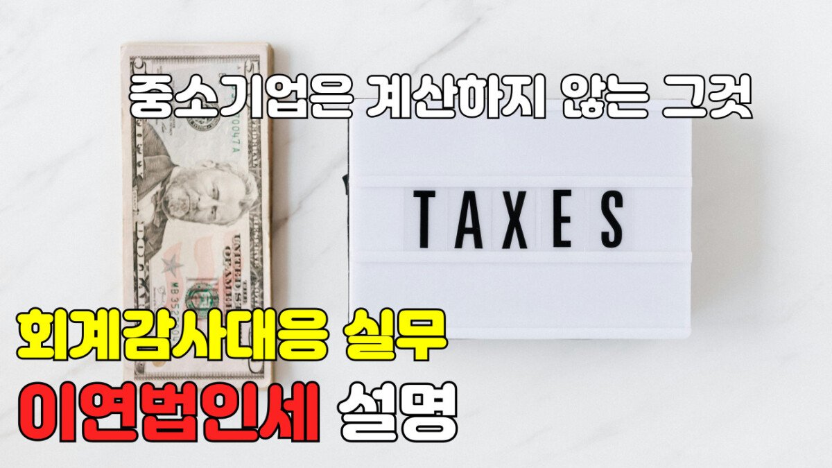 Read more about the article [회계감사대응] 이연법인세 설명