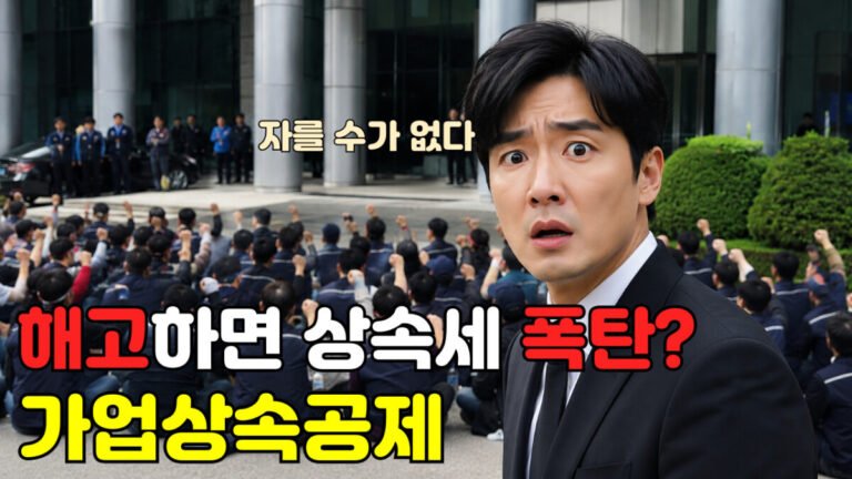 5년간 인력의 90%를 유지 해야 하는 가업상속공제