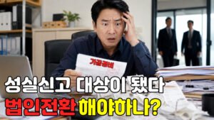Read more about the article 성실신고 대상이 됐다. 법인전환 해야하나?