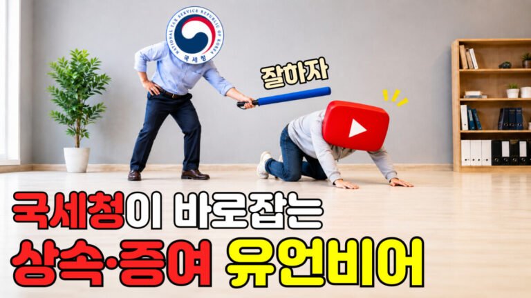 유튜브 절세 꿀팁 믿어도 될까? 국세청이 밝힌 상속·증여의 진실