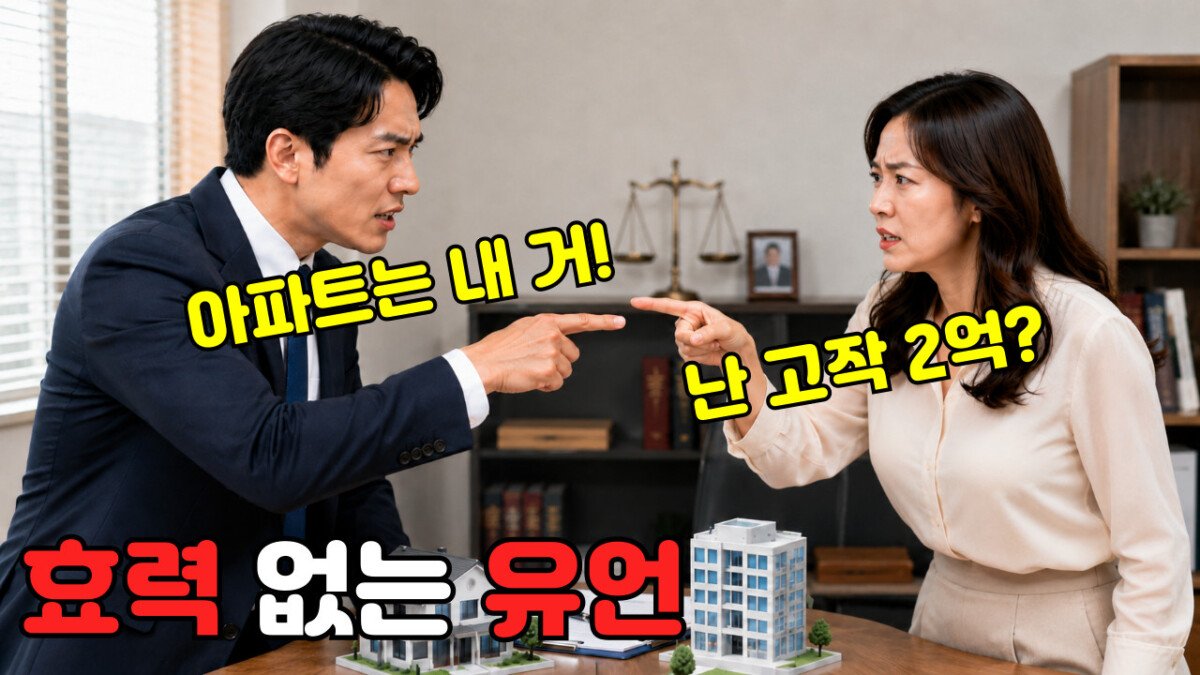 Read more about the article 40억 재산, 말로만 유언했다면?｜유언 효력·법정상속·유류분까지